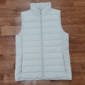 J. Crew Light Gray Puffer Vest